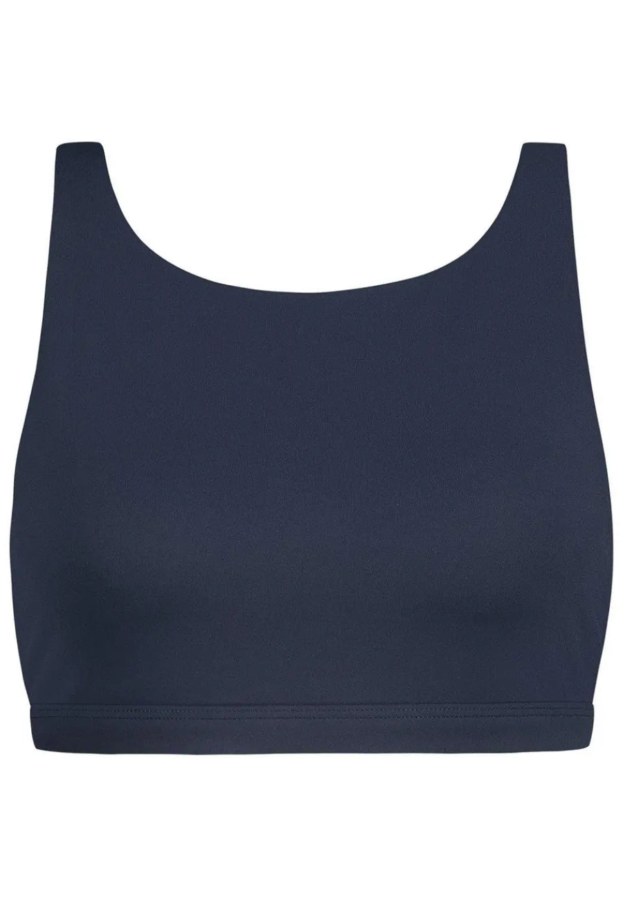 Sports bra Meco in Midnight blue / Mocha - boochen eco-conscious surfwear