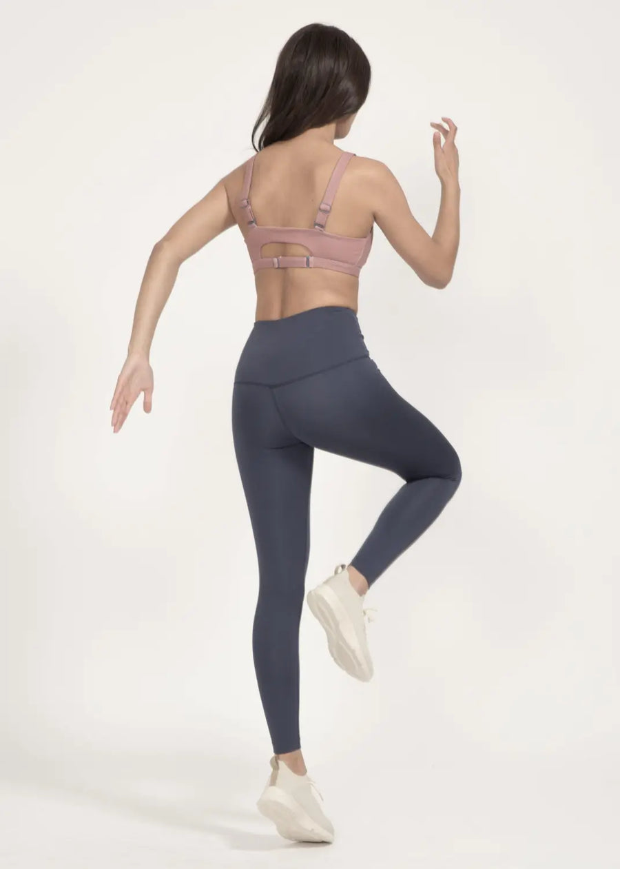 High-Rise Leggings in Midnight blue - boochen eco-conscious surfwear