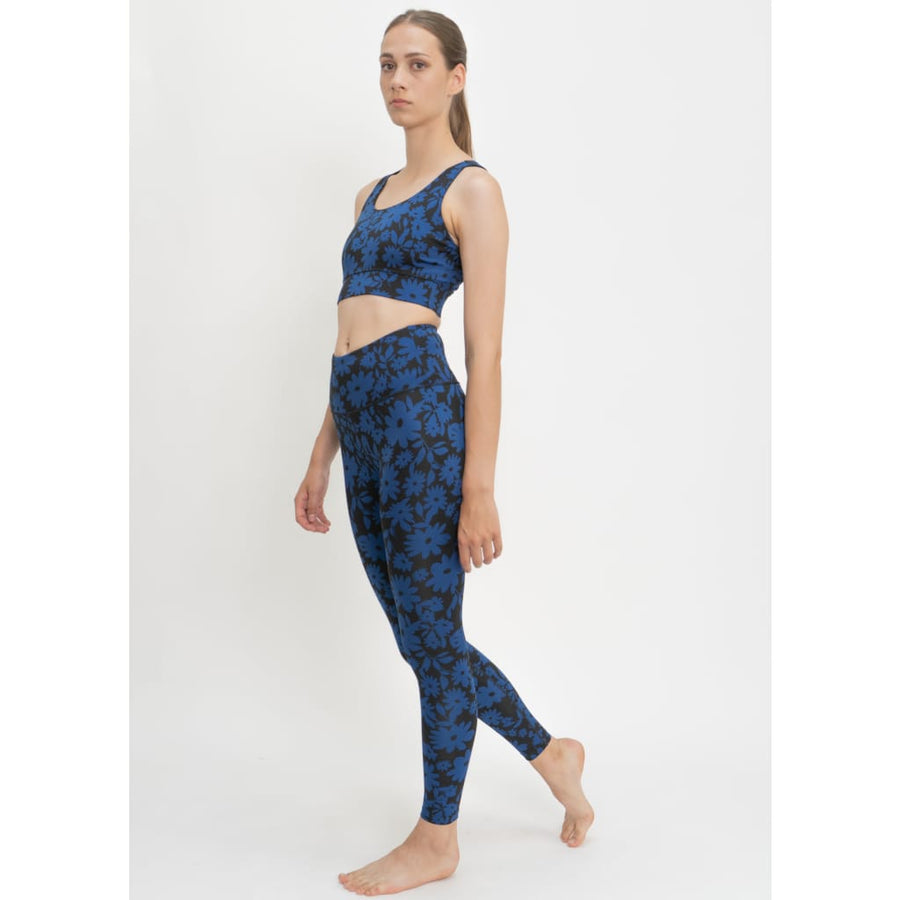 Surf & Yoga Leggings in Dark Moonflower - Leggings